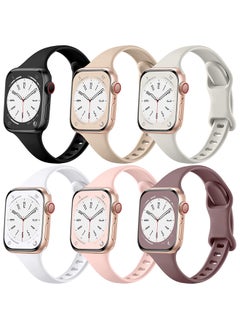 O Ozone Slim Thin Bands For Apple Watch Series 10 | Ultra 2 | 8 Ultra | 9 | 8 | 7 | 6, 49/46/45/44/42mm, Soft Silicone Sport Strap Wristband Smartwatch Strap  - Image 1