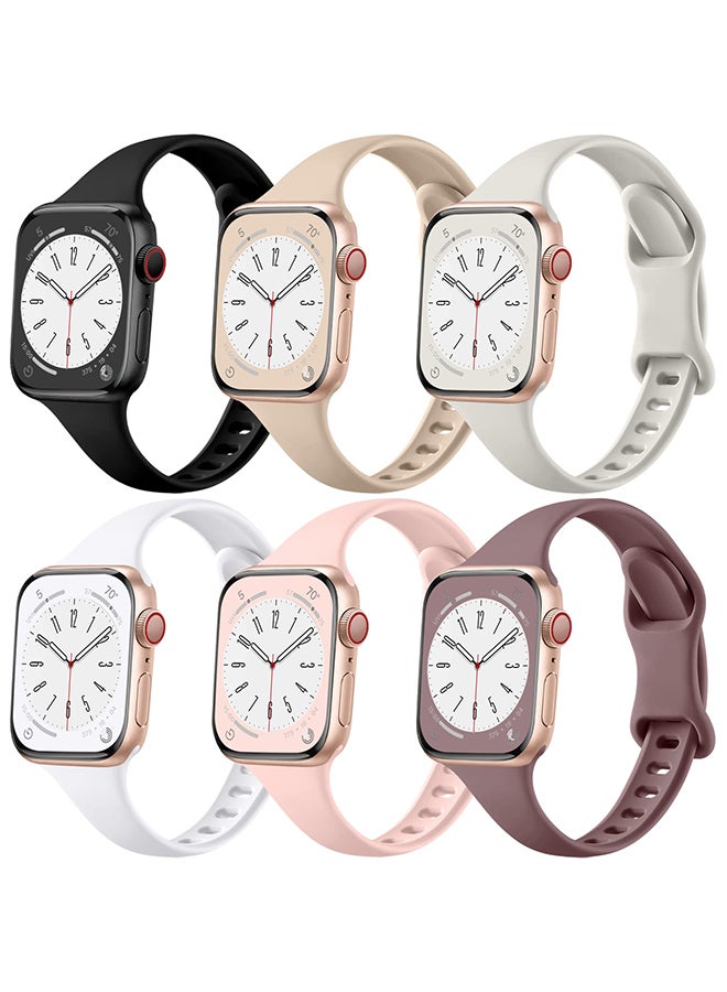 O Ozone Slim Thin Bands For Apple Watch Series 10 | Ultra 2 | 8 Ultra | 9 | 8 | 7 | 6, 49/46/45/44/42mm, Soft Silicone Sport Strap Wristband Smartwatch Strap  - Image 1