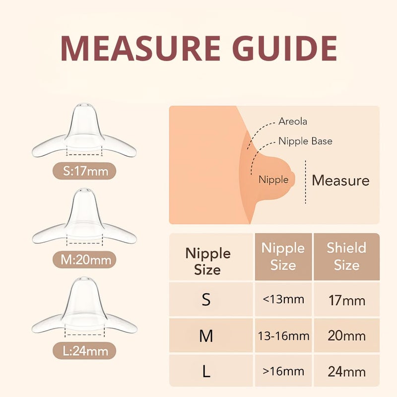 Snugell Wing-Shaped Nipple Shields| Ultra-Thin Silicone Shields for Nursing | 2-Pack with Protective Case | Designed for Use with Flat or Inverted Nipples (Medium) - Image 3