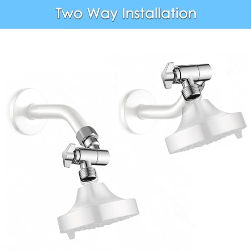 Senhozi Adjustable Shower Head Extension Adapter Chrome,Senhozi Shower Head Elbow Adapter, Shower Arm Extention for Fixed and Rain Shower Head, SE002CP - Image 5