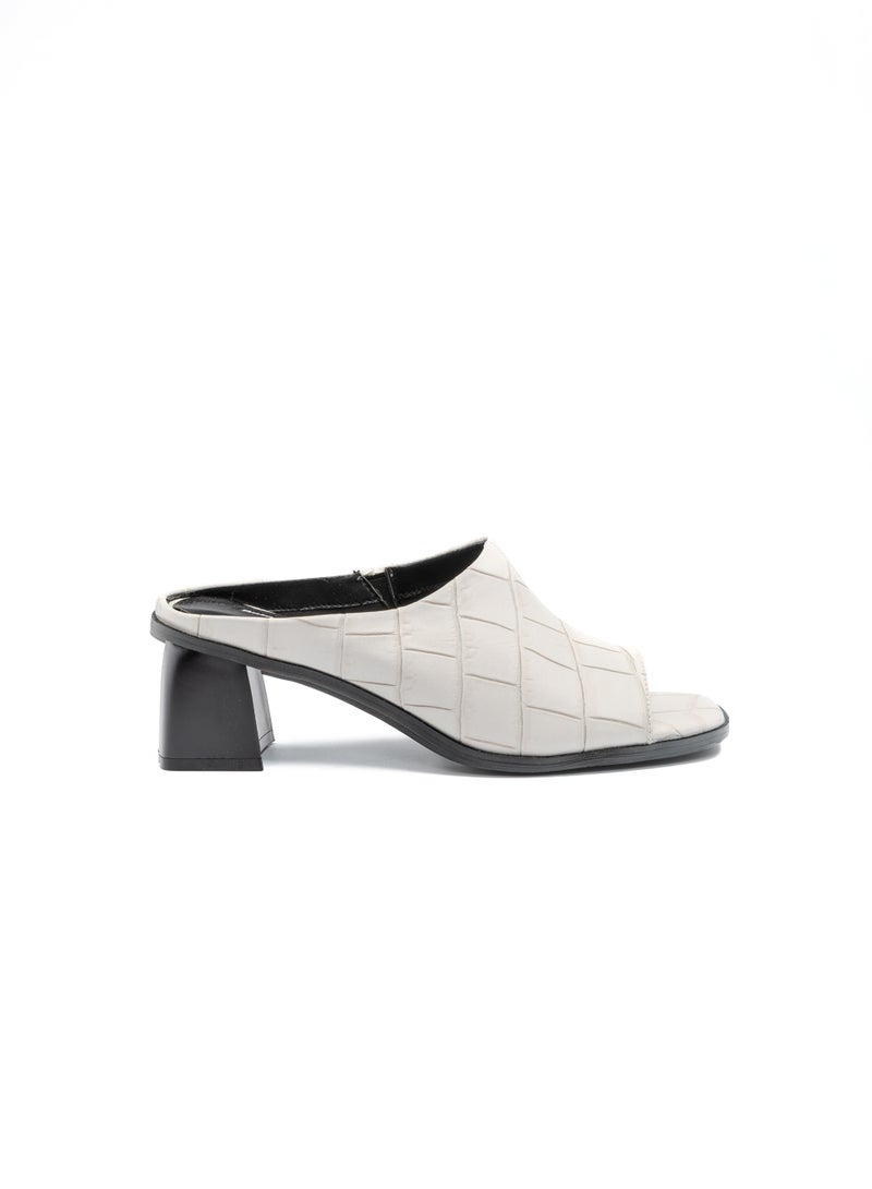 Bata Block‑Heel Mule Slide Sandals - Image 1
