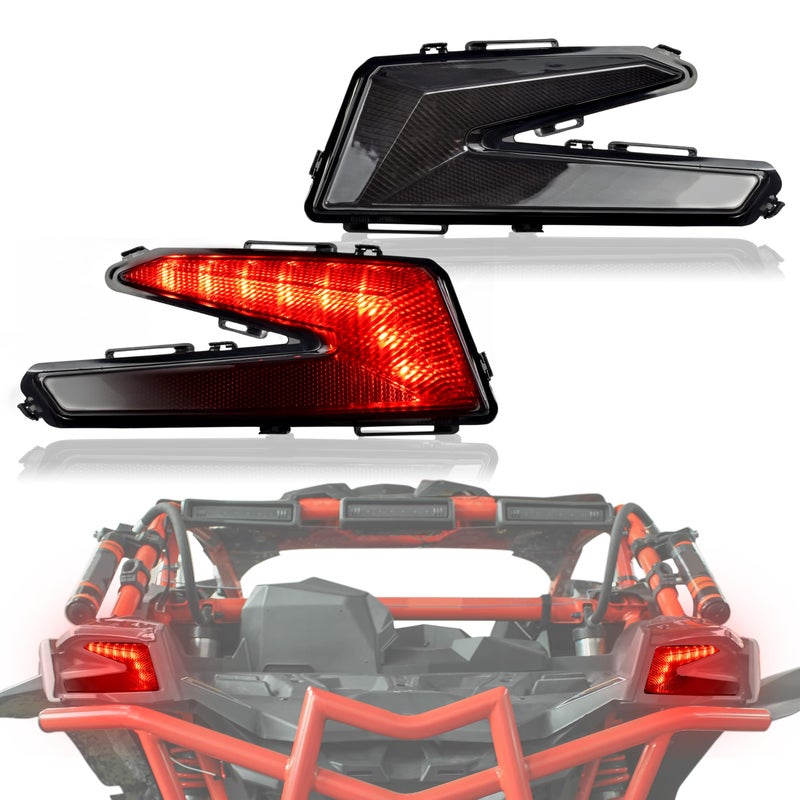 SAUTVS LED Taillights Assembly for Can Am X3 Rear Tail Lights Brake Stop Lights Tail Lamps for CanAm Maverick X3 XDS XRS Max Turbo R 20172025 Accessories 2PCS 710004744