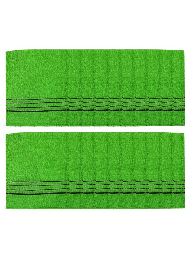 zeBrush Korean Italy Towel Genuine Korean Exfoliating Scrub Bath Mitten 20Pcs Green - Image 5