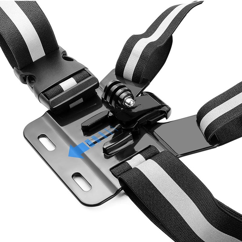 SOONSUN Chest Mount Strap Harness Chesty Mount Compatible with GoPro Hero 13, 12, 11, 10, 9, 8, 7, 6, 5, 4, 3, 2, 1, Session, Fusion, Max, AKASO, SJCAM, DJI Osmo Action Cameras - Image 3