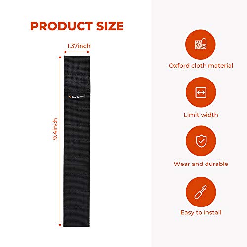 JoyTutus Door Limiting Straps Compatible with Wrangler, 2 Pack Updated Heavy Duty Strong Adjustable Door Limiting Check Strap for Wrangler CJ YJ TJ JK JKU JL JLU 1996 to 2024 Load 1000 Lb - Image 2