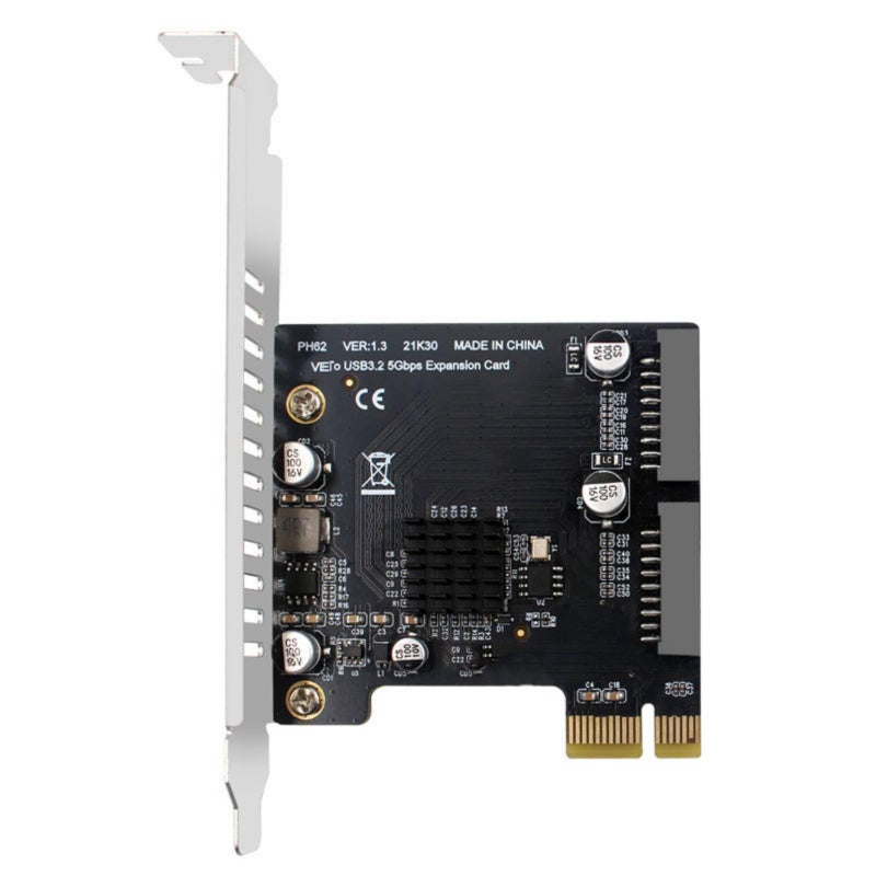 بطاقة توسعة PCIe USB 3.0 لجهاز كمبيوتر مكتبي مع 4 منافذ، تثبيت بدون أدوات - Image 2