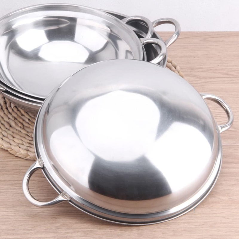 Stainless Steel Seafood Non Stick Wok Casserole Pot Cooking Wok Pot with Handle Pot,22X22X10CM - Image 4