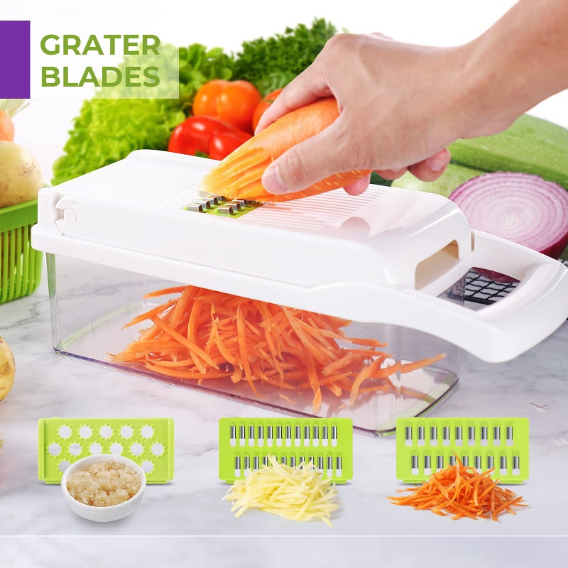 MAIPOR MAIPOR Vegetable Chopper - Onion chopper - Multifunctional 15 in 1 professional food chopper - Dicer Cutter - Kitchen veggie chopper with container - Egg slicer  - Image 3