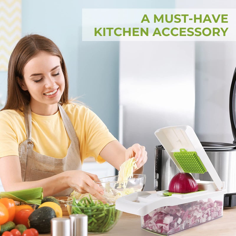 MAIPOR MAIPOR Vegetable Chopper - Onion chopper - Multifunctional 15 in 1 professional food chopper - Dicer Cutter - Kitchen veggie chopper with container - Egg slicer  - Image 5