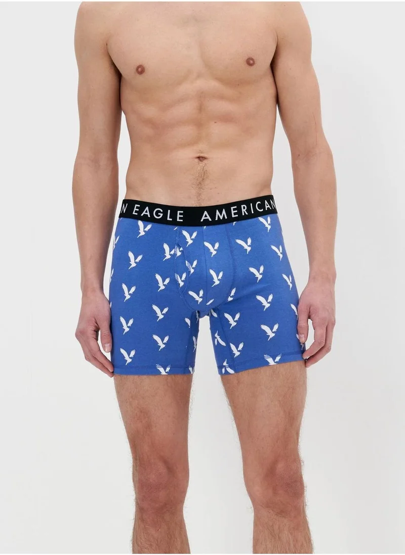 American Eagle 3 Pack Logo Band Trunks