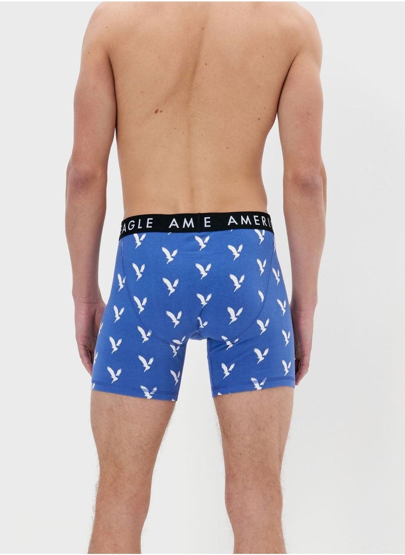 American Eagle - 3 Pack Logo Band Trunks - Image 1
