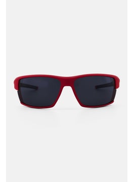 Timberland Men TB9308 Rectangular Sunglasses, Red  - Image 1