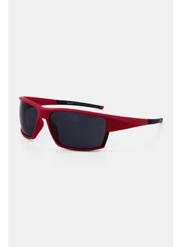 Timberland Men TB9308 Rectangular Sunglasses, Red  - Image 2