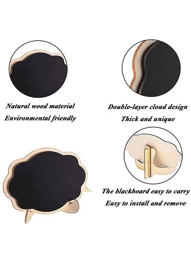Mini Chalkboards Signs With Easel Stand, 10 PCS Blackboard Place Cards Message Board Sign Chalkboard Labels Wooden For Wedding Party Decor Food Signs Price Tags - Image 2