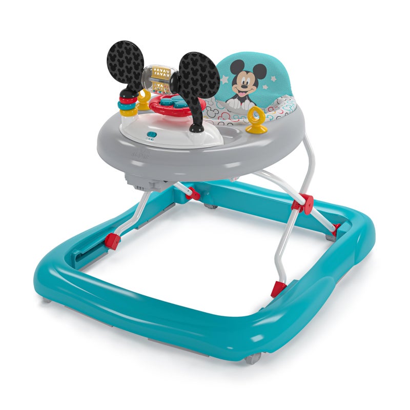 Bright Starts Bright Starts Disney Baby Mickey Mouse Original Bestie 2in1 Baby Activity Walker Easy Fold Frame and Removable Toy Station 6 Months and up