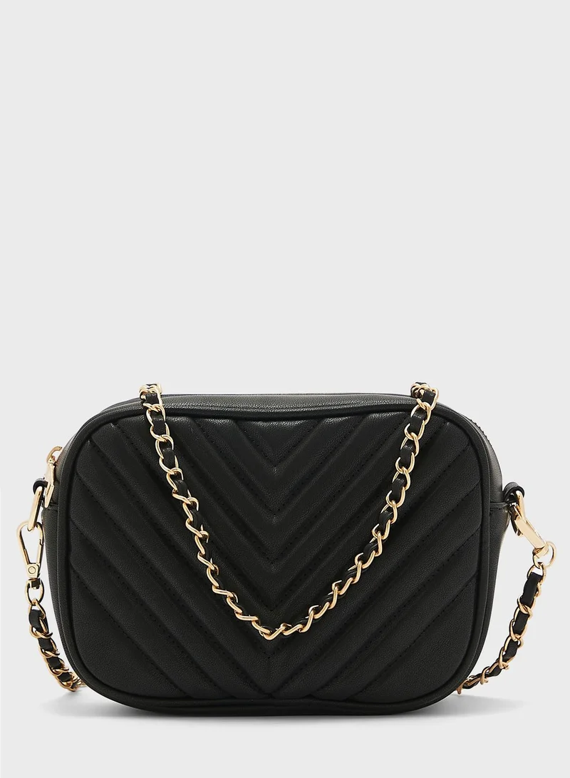 ELLA Quilted Chain Handle Cross Body