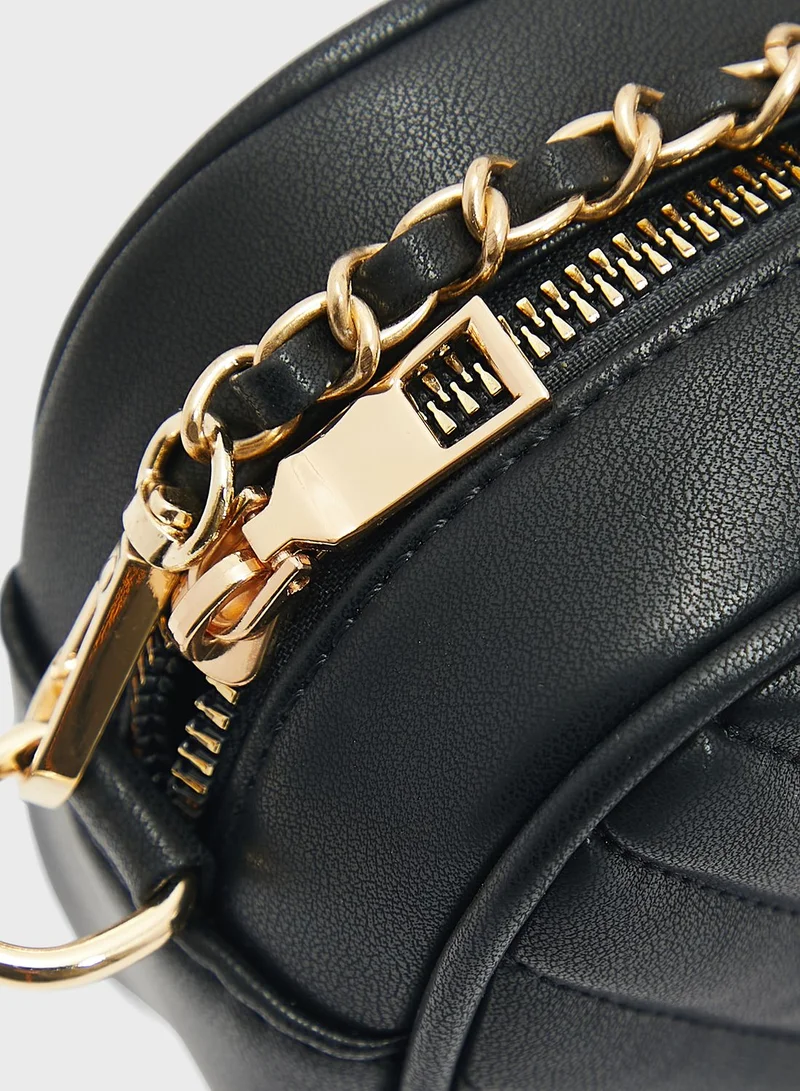 ELLA Quilted Chain Handle Cross Body