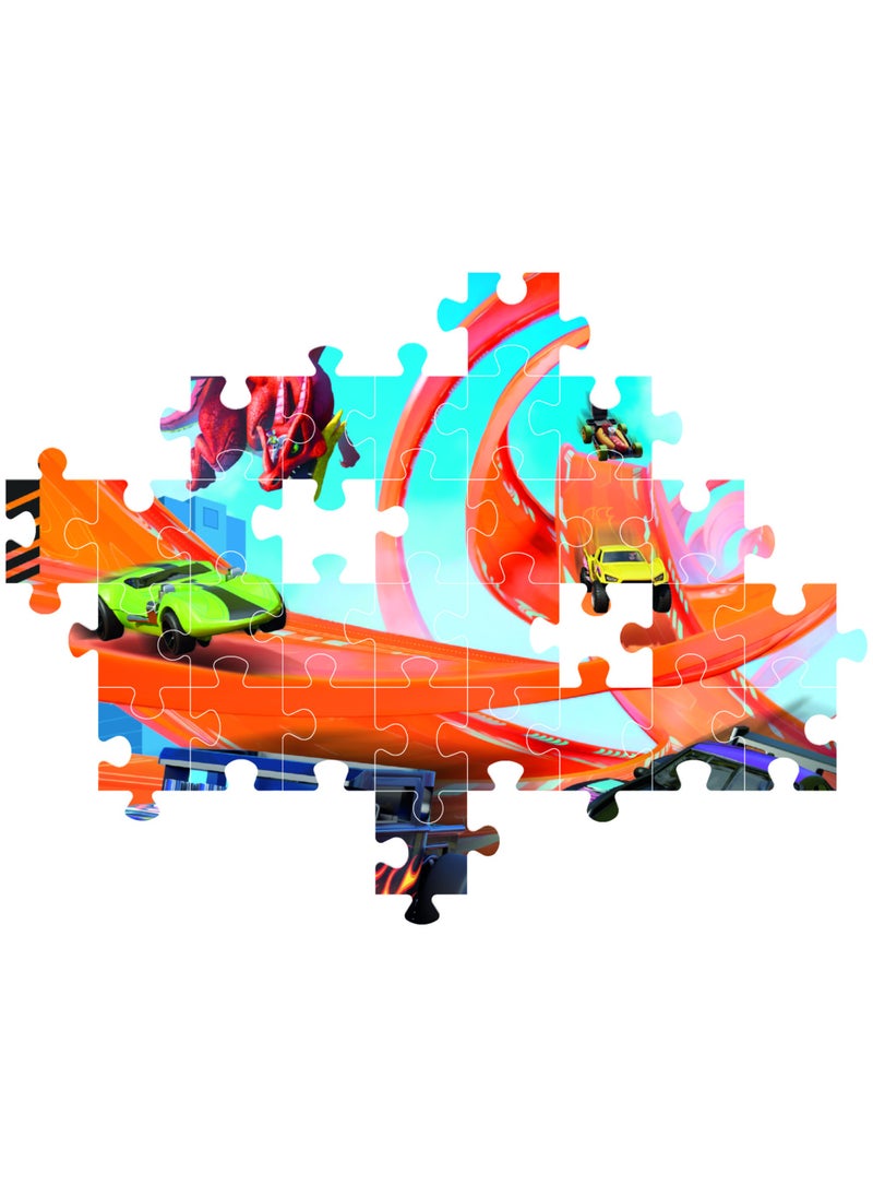 Clementoni Clementoni Puzzle Hot Wheels Loop Race 104 Pieces | Jigsaw Puzzle | Children's Puzzle | Preschool Learning Toys | Develops Problem Solving Skills | Made in Italy  - Image 2