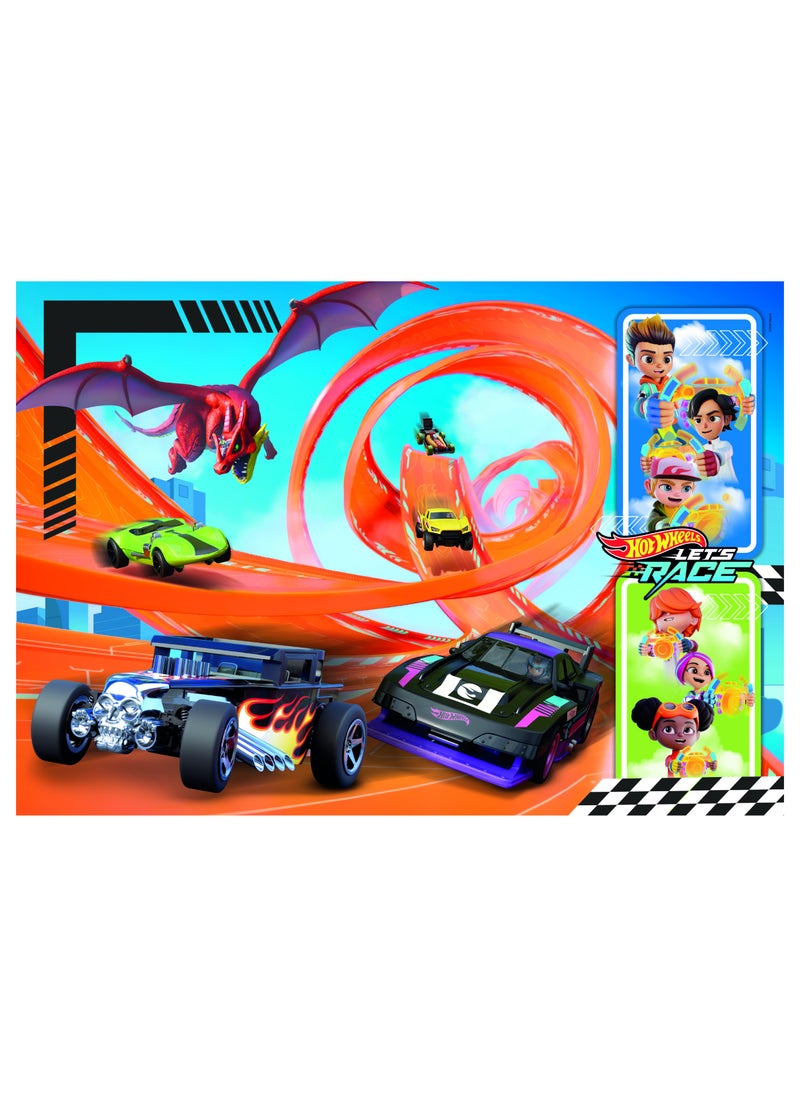 Clementoni Clementoni Puzzle Hot Wheels Loop Race 104 Pieces | Jigsaw Puzzle | Children's Puzzle | Preschool Learning Toys | Develops Problem Solving Skills | Made in Italy  - Image 3