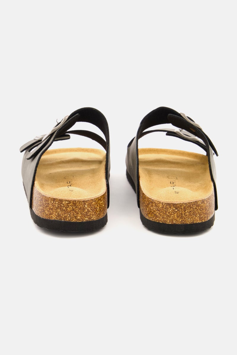 Tahari Men Slip On Synthetic Leather Sandals, Grey  - Image 4