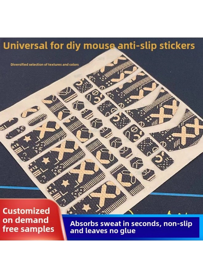 Generic - Customizable Universal Keyboard Diy Sweat-absorbent Palm Sticker Back Sticker Custom Keyboard Handle Mouse Anti-slip Sticker Diy-Color:Diamond DIY-110 * 120mm (multi-color Selection) - Image 1
