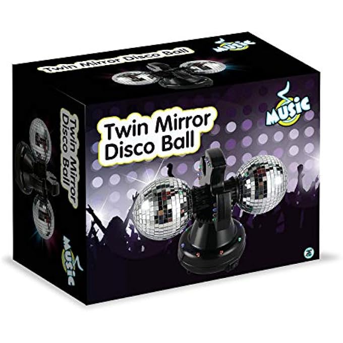 TWIN MIRROR BALL LAMP LED (501114) - Image 2