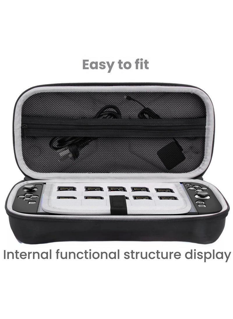 General EVA Leather Carrying Case for Nintendo Switch 2, water-resistant and waterproof + divided storage for gaming on the go.  - Image 3