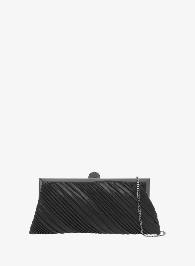 Celeste Women Textured Clutch with Chain Strap Ramadan Collection
