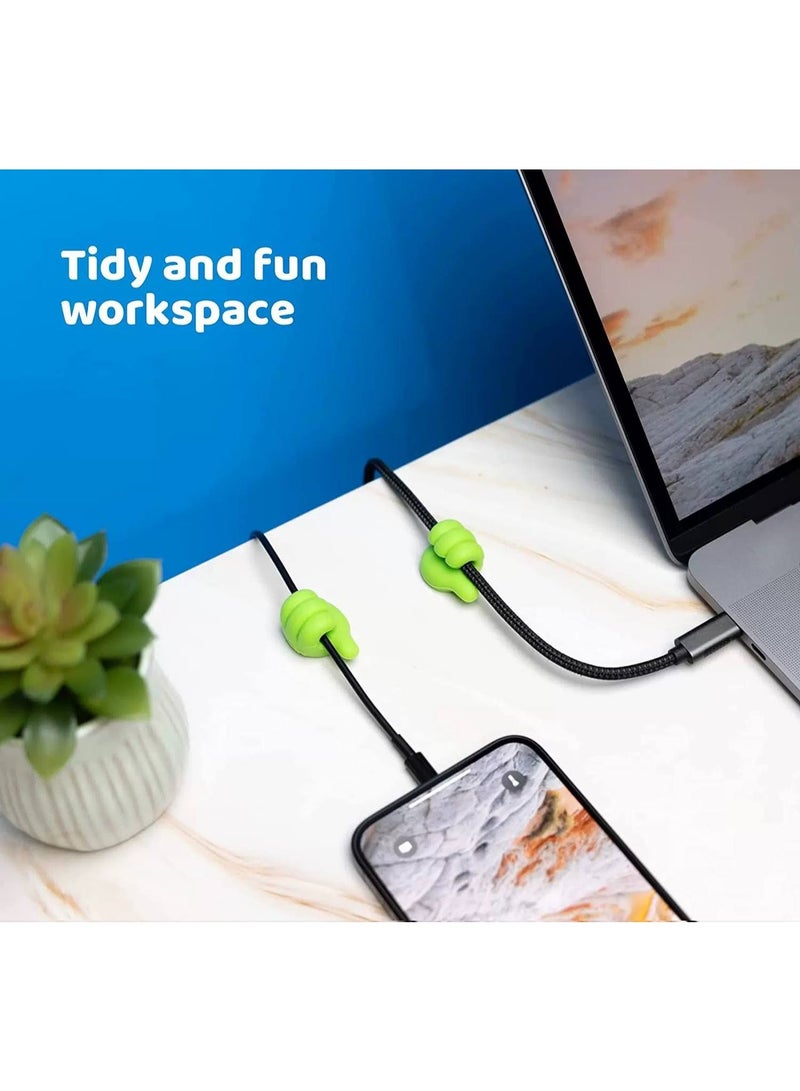 Silicone Hooks - Multi-Purpose Wire Organizers with Key Holder, Easy to Install and Use (10 Pack) - Image 3