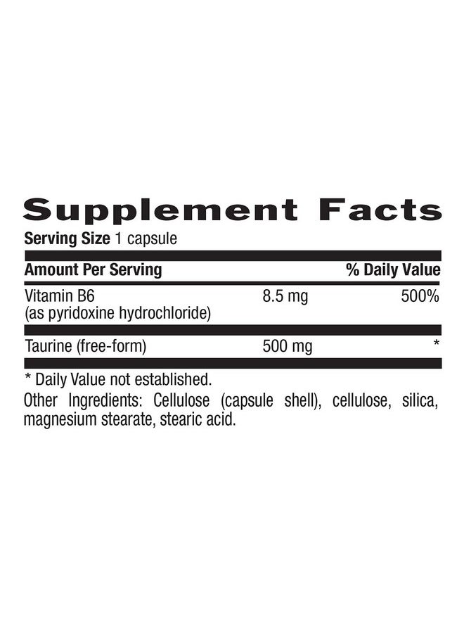 Country Life Vitamins Taurine 500Mg 100 Capsules  - Image 4