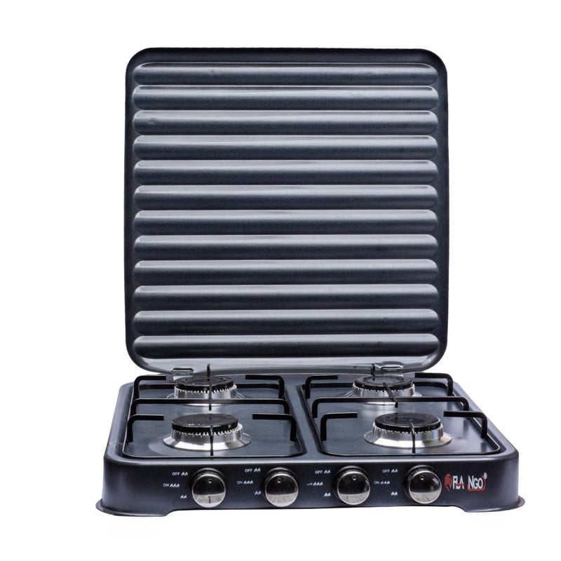 4 Burner Gas Cooker with Manual Control – High Efficiency Household Gas Stove for Daily Cooking & Multi-Meal Preparation Easily - Image 2