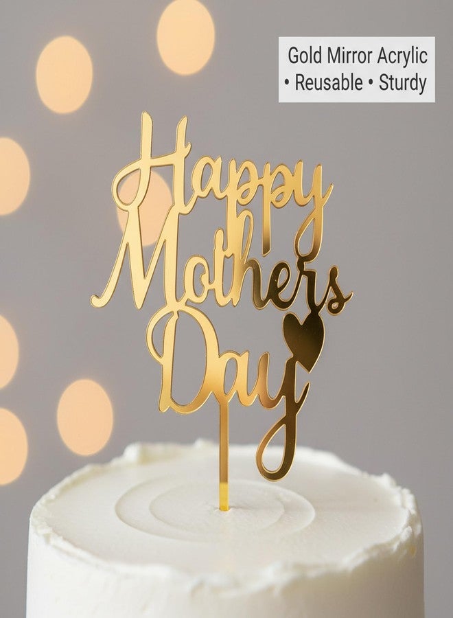 ٢٠ قطعة من زينة كعكة عيد الأم، أقراص كيك أكريليك ذهبية لامعة، زينة كب كيك عيد الأم، عبارات "أحبك يا أمي"، أعواد تزيين كيك عيد الأم، لوازم حفلات عيد الأم - Image 5