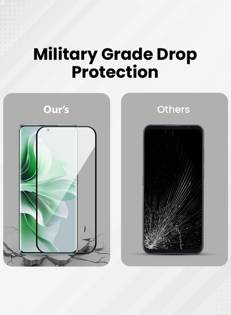 JOMILA Screen Protector For Oppo Reno 11 Pro 6.7 Inch 9H Hardness Tempered Glass Film, Bubble Free Easy Installation, Full Coverage, Anti Scratch And Touch Sensitive - Image 4