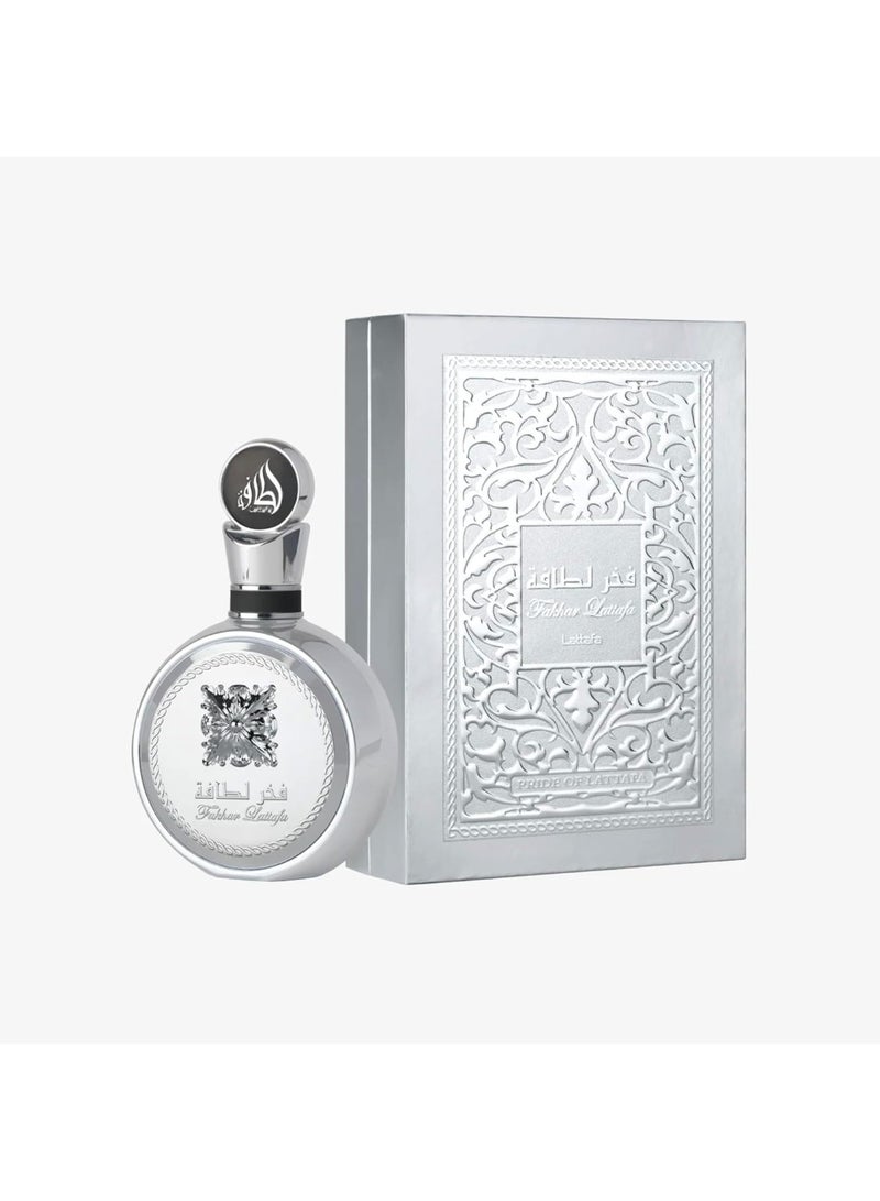 Lattafa Fakhar Platinum Eau de Parfum 100ml | Long-Lasting Masculine Fragrance | Fresh, Woody & Musky Scent - Image 2