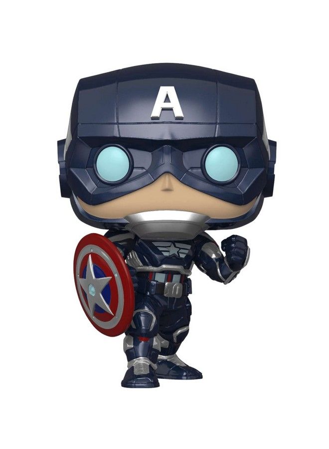 Funko Pop! Marvel: Avengers Game Captain America (Stark Tech Suit) - Image 1