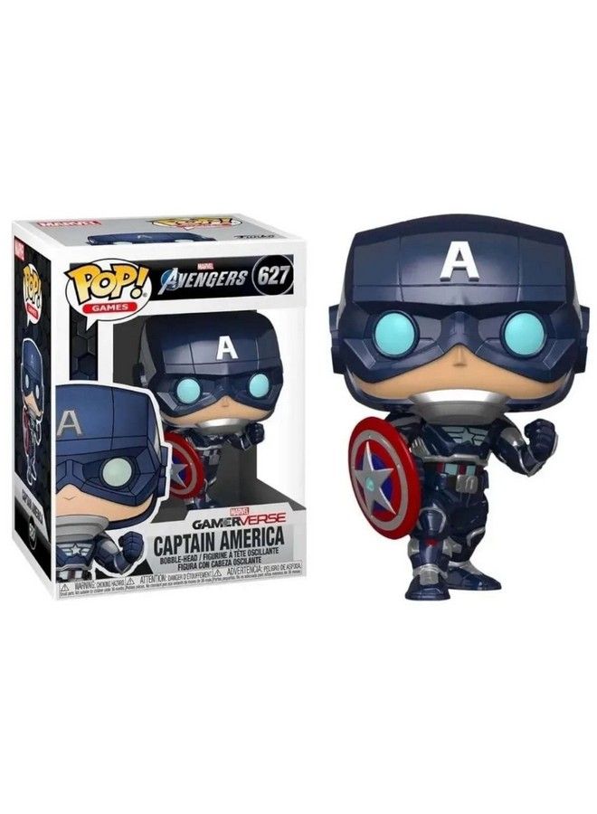 Funko Pop! Marvel: Avengers Game Captain America (Stark Tech Suit) - Image 3