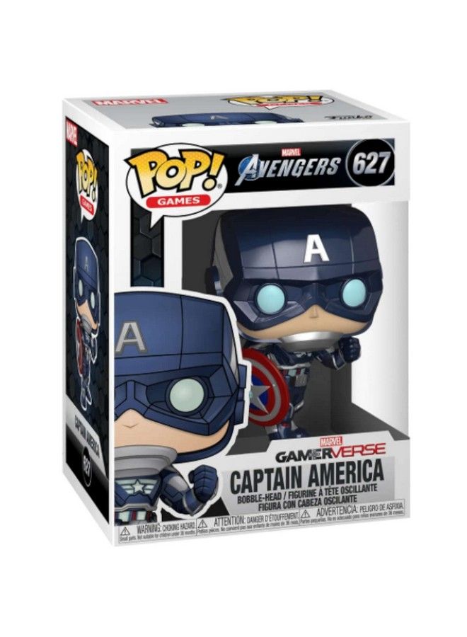 Funko Pop! Marvel: Avengers Game Captain America (Stark Tech Suit) - Image 4