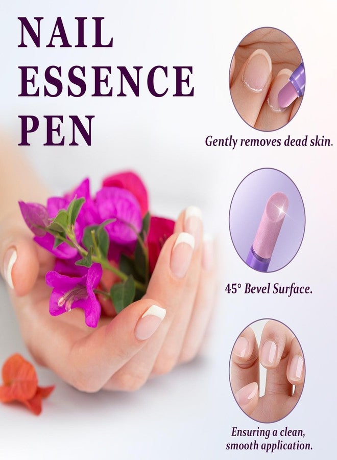 Charunee 3-in-1 Cuticle Oil Pen Sassy Tip Cuticle Pusher Pen, Nail Buffer Pen with Ceramic Tip, Nail Pusher Cuticle for Hangnails & Dry Nails,Nourishing Damaged Nails Care & Treatment - Image 4