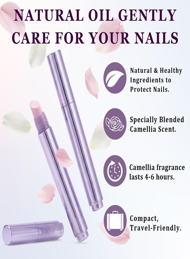 Charunee 3-in-1 Cuticle Oil Pen Sassy Tip Cuticle Pusher Pen, Nail Buffer Pen with Ceramic Tip, Nail Pusher Cuticle for Hangnails & Dry Nails,Nourishing Damaged Nails Care & Treatment - Image 2
