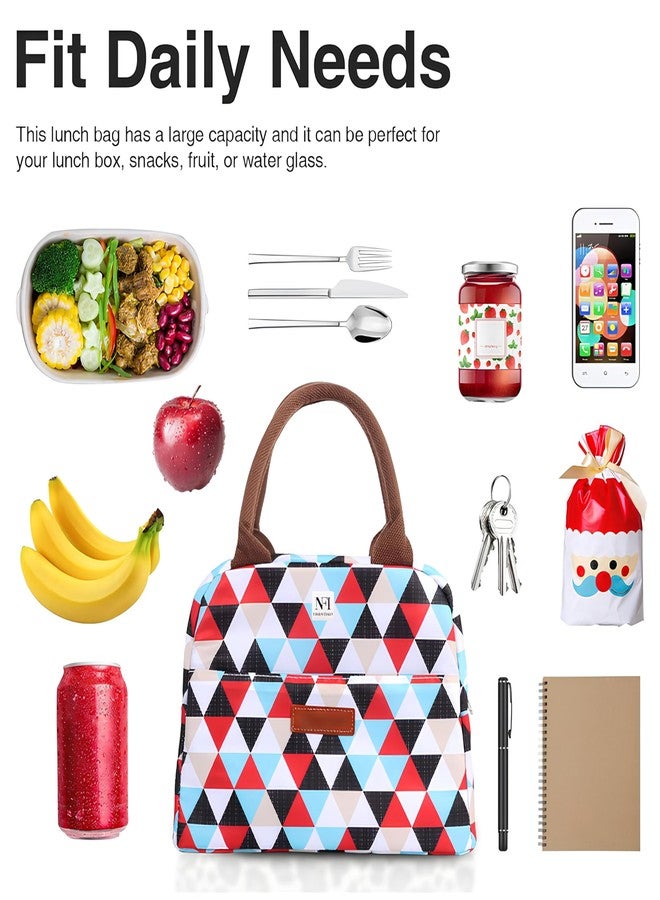 NFI essentials Insulated Lunch Bag for Men Women with Front Pocket Portable Thermal Large Tiffin Carry Bag Travel Lunch Box Organizer for Office, School, College - Image 5