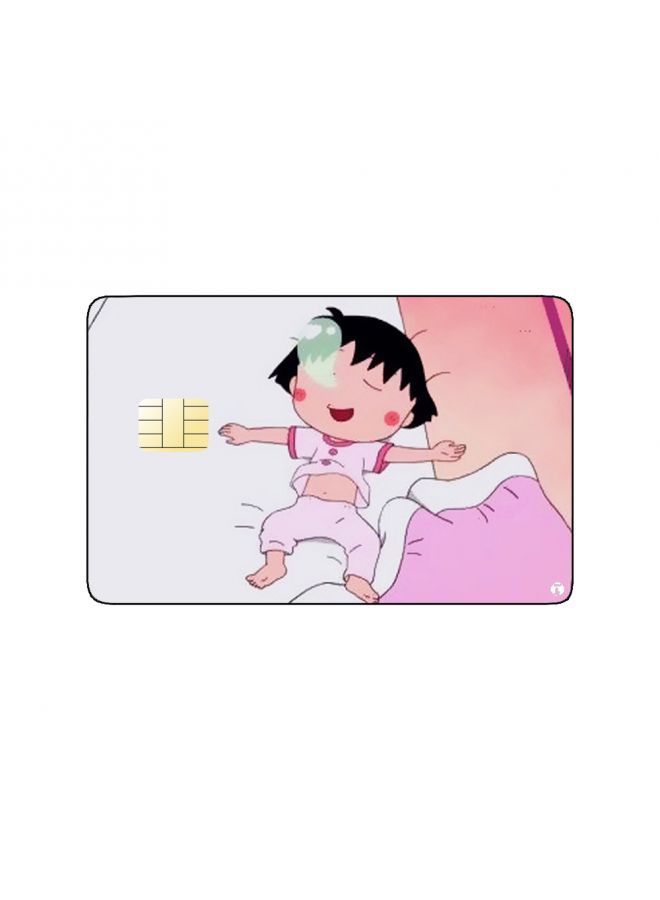 RKN PRINTED BANK CARD STICKER Maruko Anime - Image 1