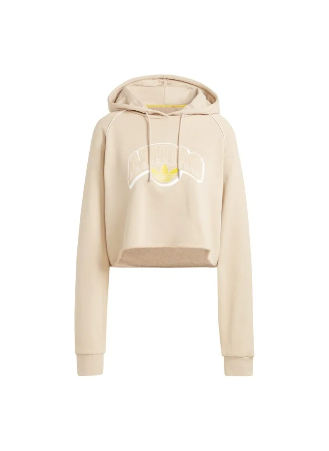 اديداس adidas CS CROP HOODIE Beige Originals Women SWEATSHIRTS