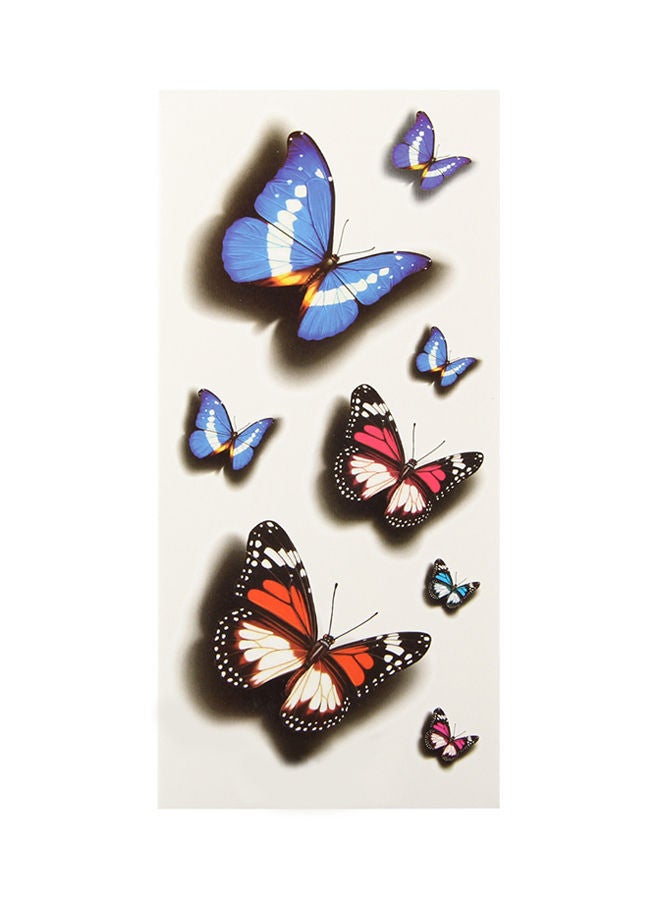 نيبمينينت ملصق تاتو مؤقت لتزيين الجسم بصور زهور ثلاثية الأبعاد ومضاد للماء متعدد الألوان