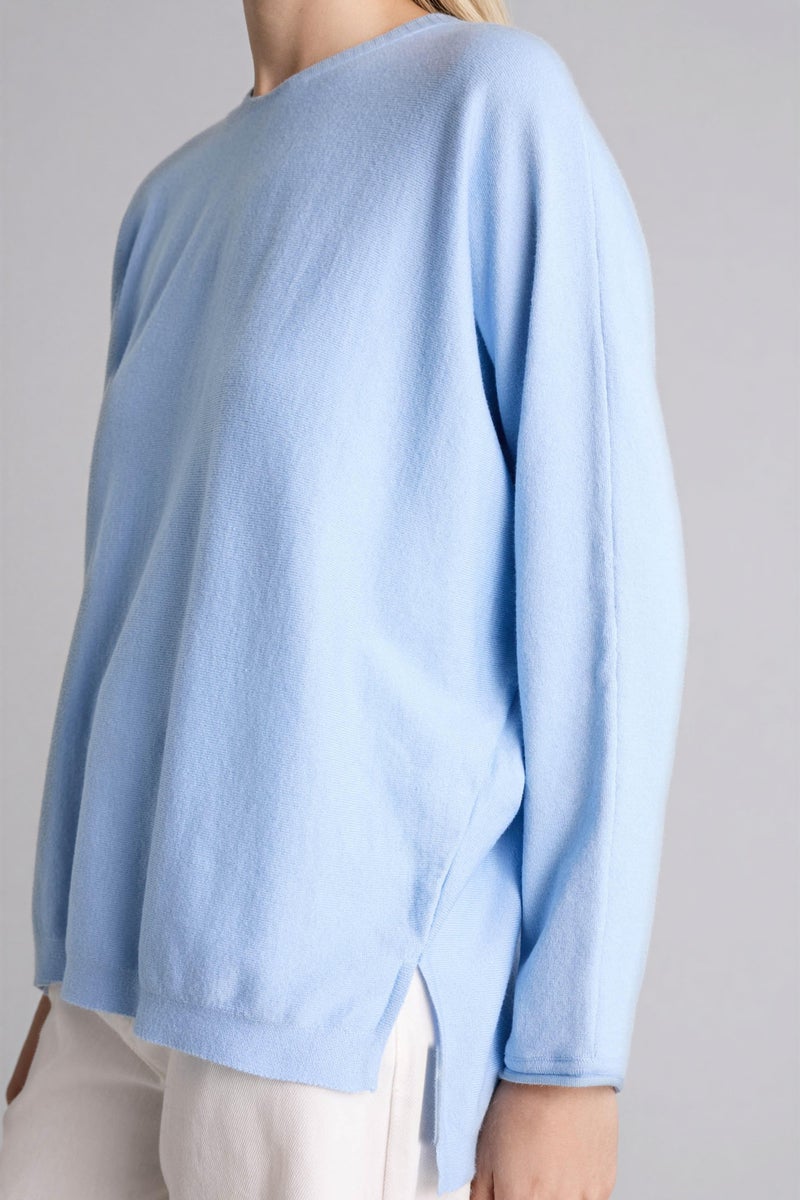 DeFacto Blue Woman Crew Neck Knitwear Pullover Casual - Image 4