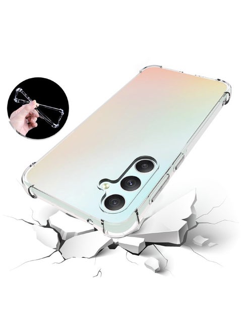Samsung Galaxy S23 FE Case, Crystal Clear Samsung S23 FE Protective Case, Slim Flexible TPU Airbag Bumper Shock Absorption Rubber Soft Silicone Case Cover Fit for Galaxy S23 FE (Clear)