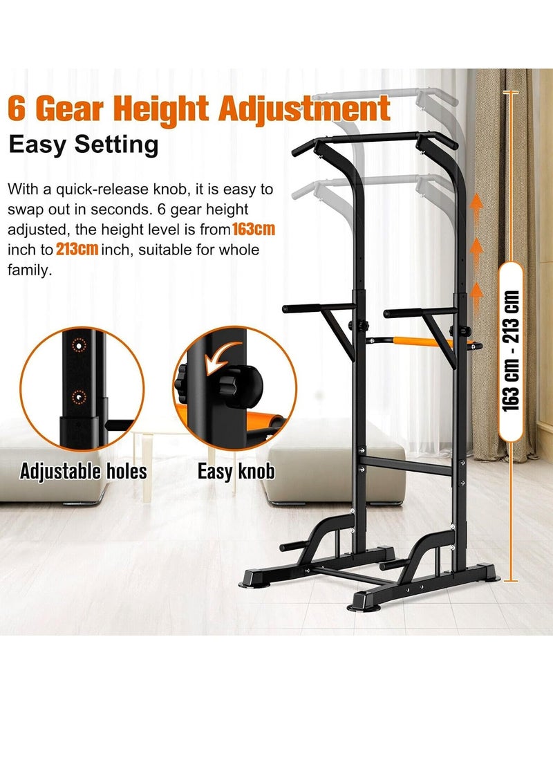 Sky Land Power Tower Dip Station for Home Gym| Multi-function Pull Up Chin Up Station Bar- Adjustable Height, for Strength Training Exercise  - Image 3