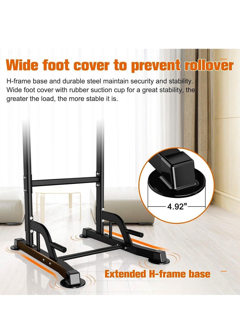 Sky Land Power Tower Dip Station for Home Gym| Multi-function Pull Up Chin Up Station Bar- Adjustable Height, for Strength Training Exercise  - Image 4