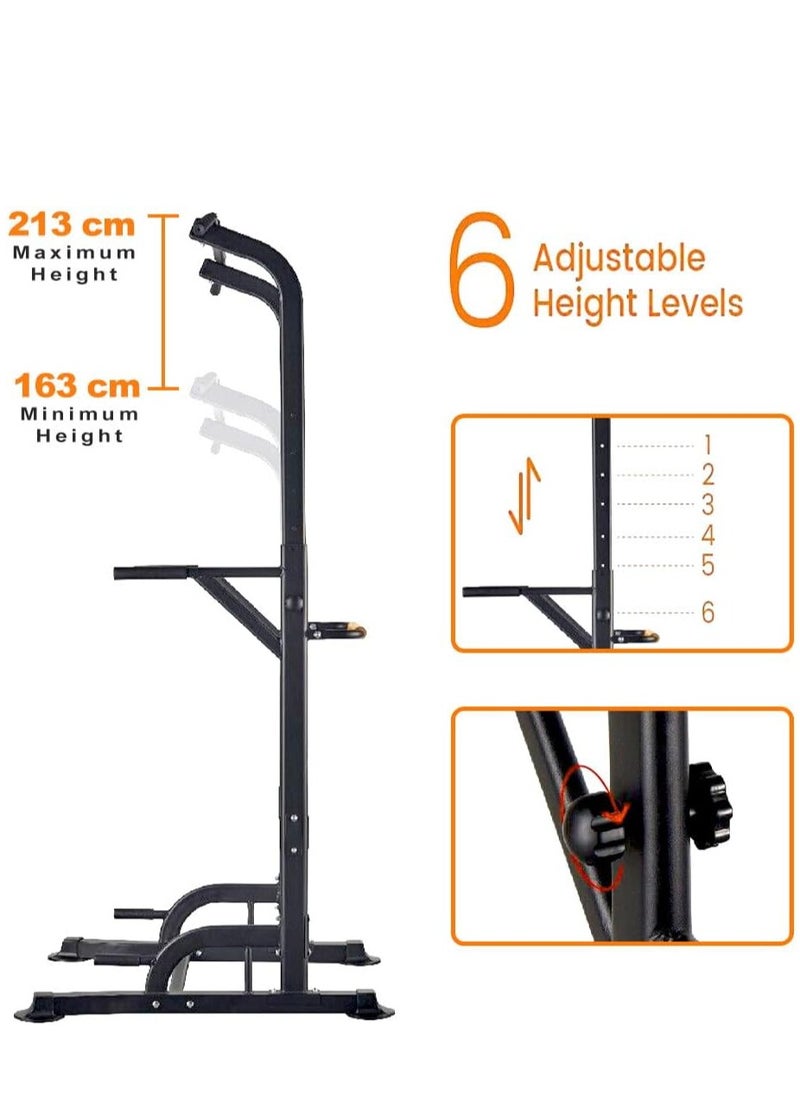 Sky Land - Power Tower Dip Station for Home Gym| Multi-function Pull Up Chin Up Station Bar- Adjustable Height, for Strength Training Exercise - Image 1