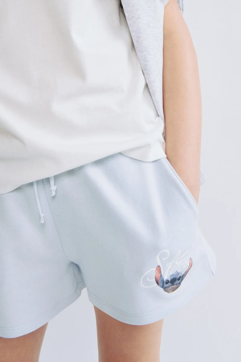 H&M Print-motif sweatshorts