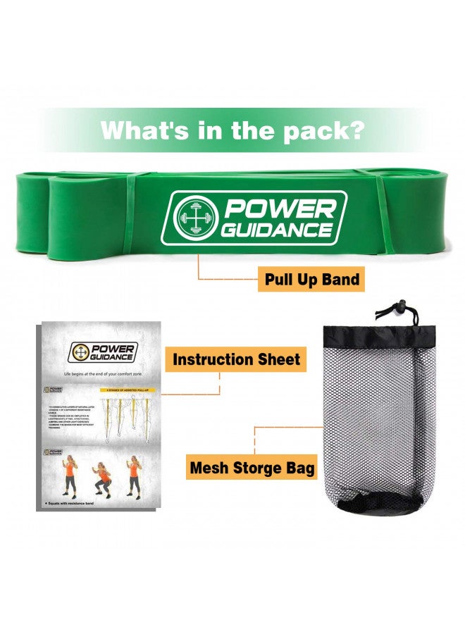 POWER GUIDANCE Pull Up Assist Bands - Stretch Resistance Band - Mobility Band - Powerlifting Bands - by Perfect for Body Stretching, Powerlifting, Resistance Training (Green) - Image 4